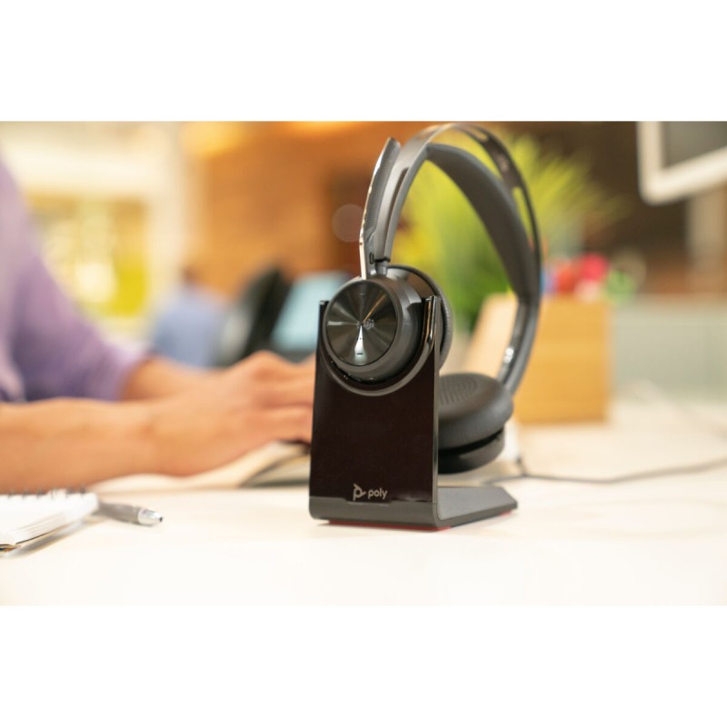 HP Voyager Focus 2 Microsoft Teams Ασύρματα On Ear Multimedia Ακουστικά με μικρόφωνο και σύνδεση USB-C