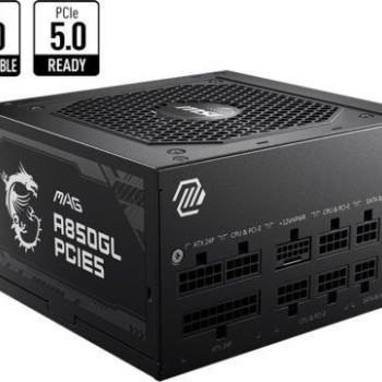 MSI MAG A850GL PCIE5 850W Μαύρο Τροφοδοτικό Υπολογιστή Full Modular 80 Plus Gold