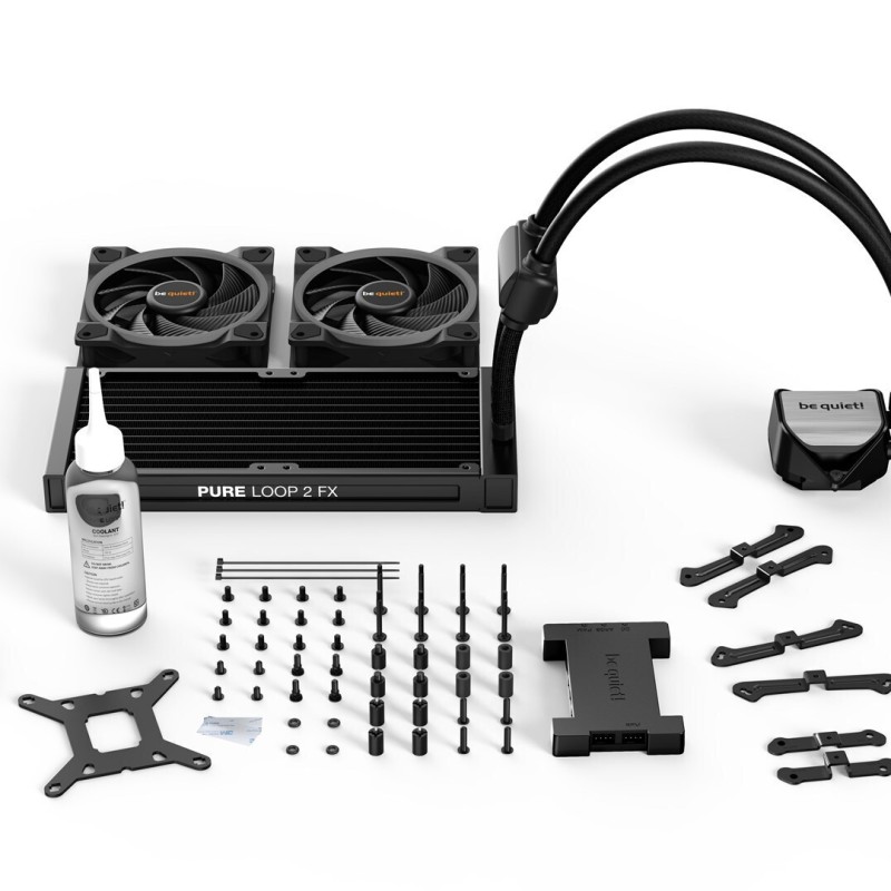 Be Quiet Pure Loop 2 FX Υδρόψυξη Επεξεργαστή Διπλού Ανεμιστήρα 120mm για Socket AM4/AM5/1700/1200/115x με ARGB Φωτισμό