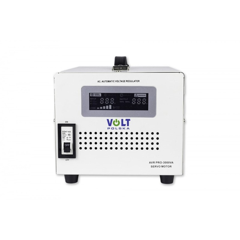 Volt Polska AVR PRO Σταθεροποιητής Τάσης 3000VA με 2 Πρίζες Ρεύματος