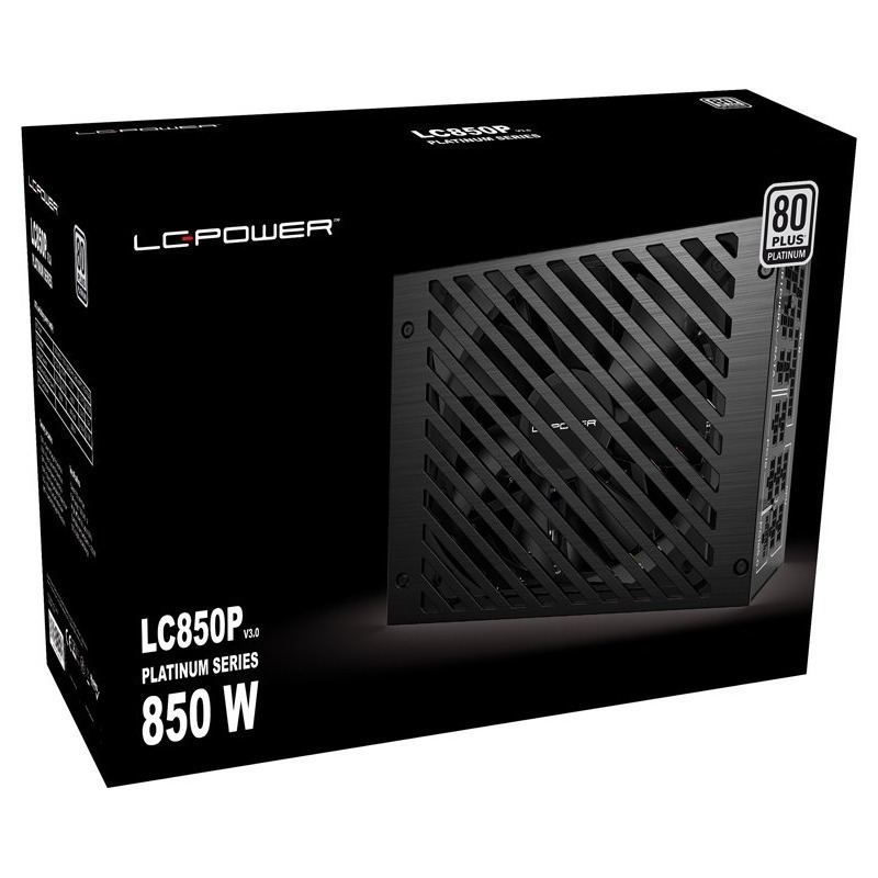 LC-Power LC850P V3.0 850W Μαύρο Τροφοδοτικό Υπολογιστή Full Modular 80 Plus Platinum