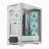 APNX C1 Gaming Midi Tower Κουτί Υπολογιστή με Πλαϊνό Παράθυρο και RGB Φωτισμό Λευκό
