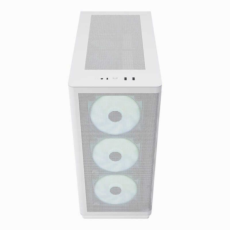 APNX C1 Gaming Midi Tower Κουτί Υπολογιστή με Πλαϊνό Παράθυρο και RGB Φωτισμό Λευκό