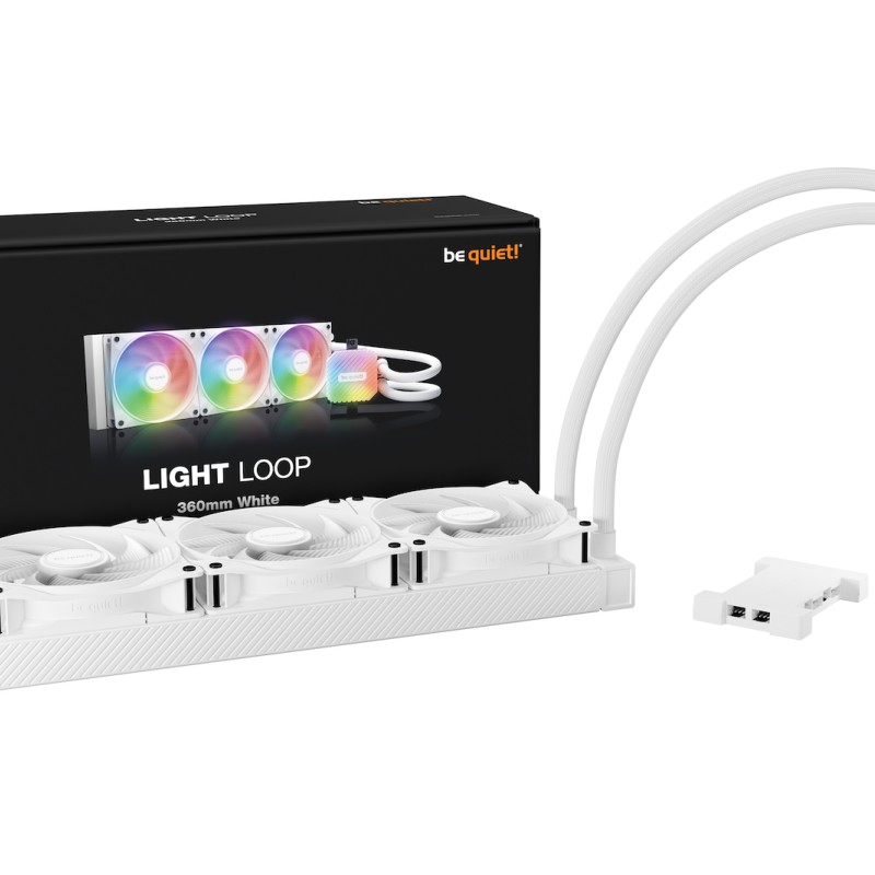 Be Quiet Light Loop Υδρόψυξη Επεξεργαστή Τριπλού Ανεμιστήρα 120mm για Socket AM4/AM5/1700/1200/115x με RGB Φωτισμό Λευκή