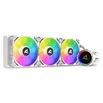 Sharkoon S90 RGB Υδρόψυξη Επεξεργαστή Τριπλού Ανεμιστήρα 120mm για Socket AM4/AM5/1700/1200/115x Λευκή