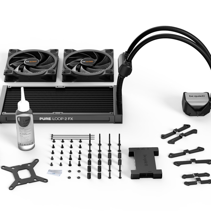 Be Quiet PURE LOOP 2 FX Υδρόψυξη Επεξεργαστή Διπλού Ανεμιστήρα 140mm για Socket AM4/AM5/1700/1200/115x με ARGB Φωτισμό