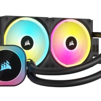 Corsair ICUE Link H100i Υδρόψυξη Επεξεργαστή Διπλού Ανεμιστήρα 120mm για Socket AM4/AM5/1700/1200/115x με RGB Φωτισμό