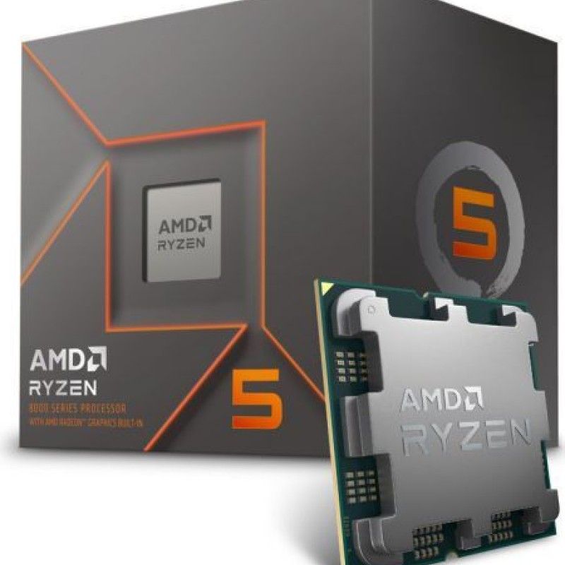 AMD Ryzen 5 8400F 4.2GHz Επεξεργαστής 6 Πυρήνων για Socket AM5 σε Κουτί με Ψύκτρα