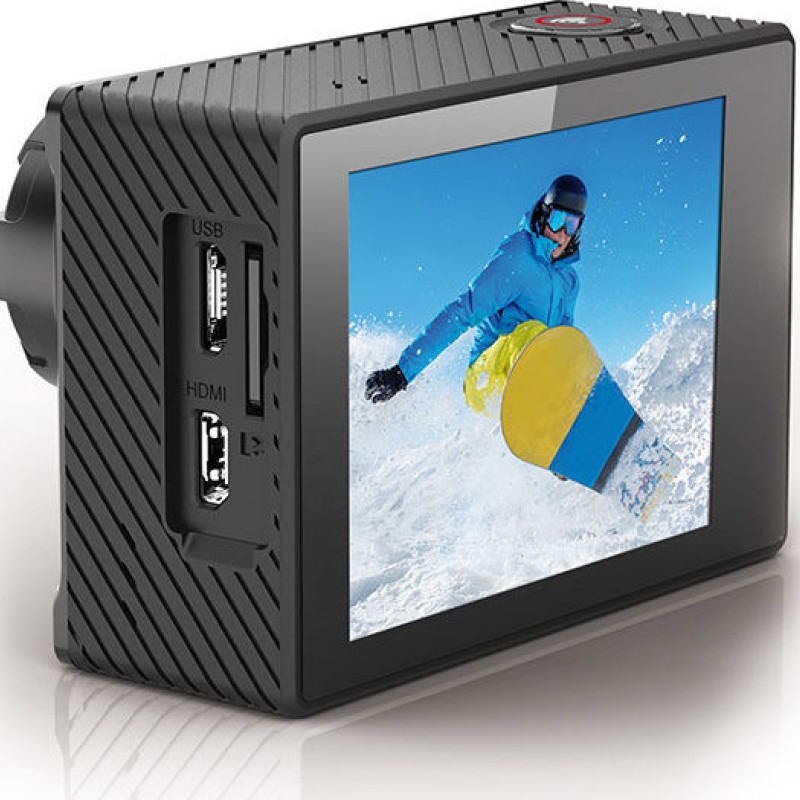 EasyPix GoXtreme Black Hawk+ Action Camera 4K Ultra HD Υποβρύχια (με Θήκη) με Οθόνη 2