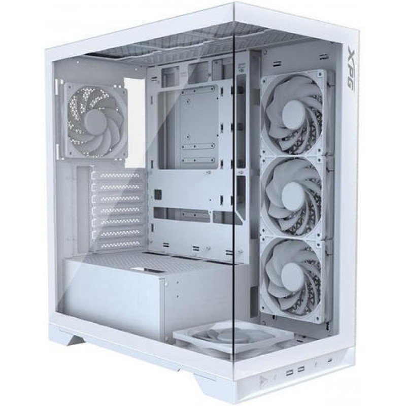 Adata Invader X Gaming Midi Tower Κουτί Υπολογιστή με Πλαϊνό Παράθυρο Λευκό