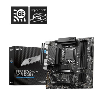 MSI Pro B760M-A WIFI DDR4 Motherboard Micro ATX με Intel 1700 Socket