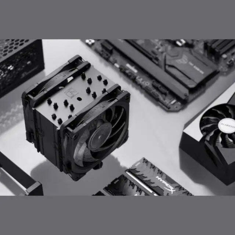 Noctua NH-U12A chromax.black Ψύκτρα Επεξεργαστή Διπλού Ανεμιστήρα για Socket AM4/AM5/1200/115x/1700
