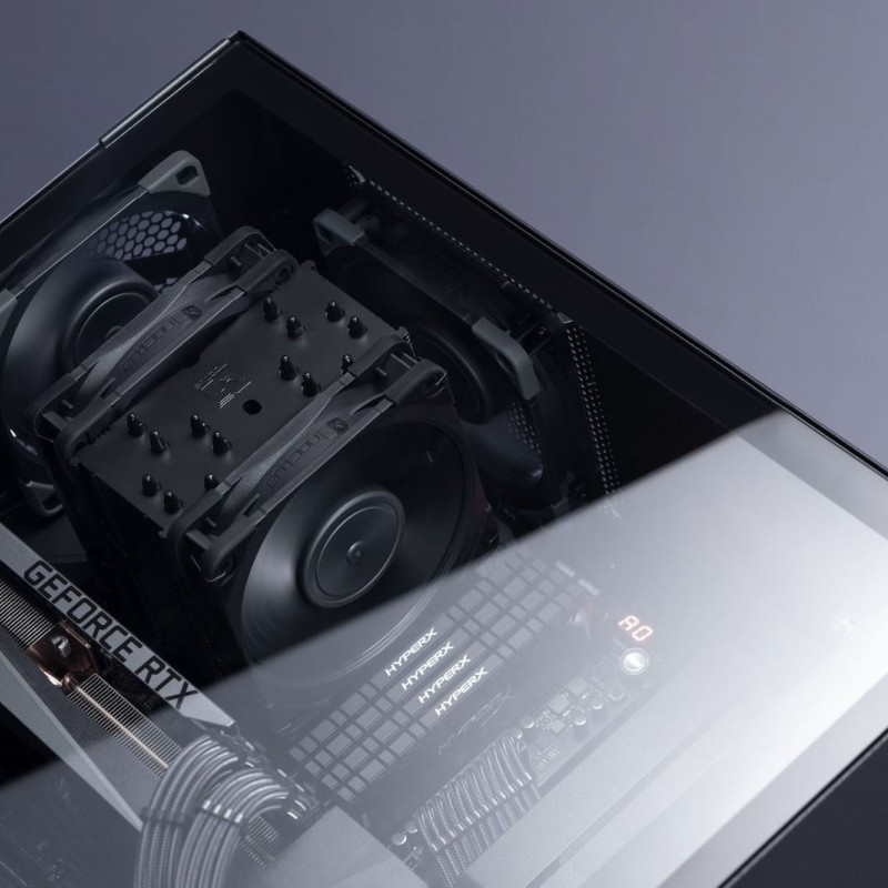 Noctua NH-U12A chromax.black Ψύκτρα Επεξεργαστή Διπλού Ανεμιστήρα για Socket AM4/AM5/1200/115x/1700
