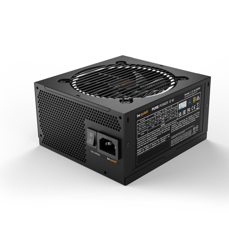 Be Quiet Pure Power 12 M 850W Μαύρο Τροφοδοτικό Υπολογιστή Full Modular 80 Plus Gold