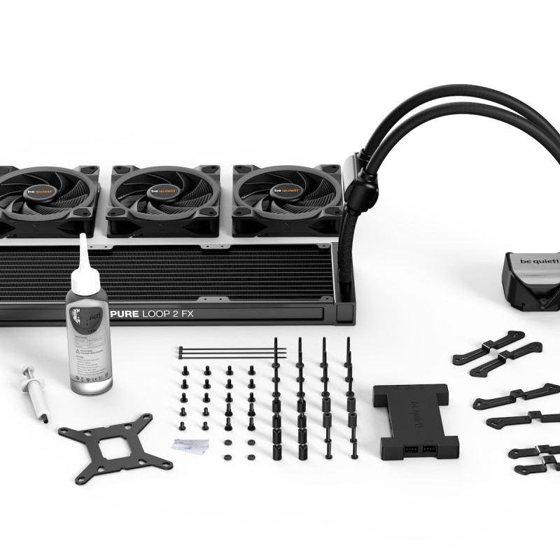 Be Quiet PURE LOOP 2 FX Υδρόψυξη Επεξεργαστή Τριπλού Ανεμιστήρα 120mm για Socket AM4/AM5/1700/1200/115x με ARGB Φωτισμό