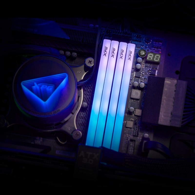 Adata Lancer RGB DDR5 32GB RAM με 2x16GB Modules και Ταχύτητα 6000 για Desktop AX5U6000C3016G-DTLABRBK