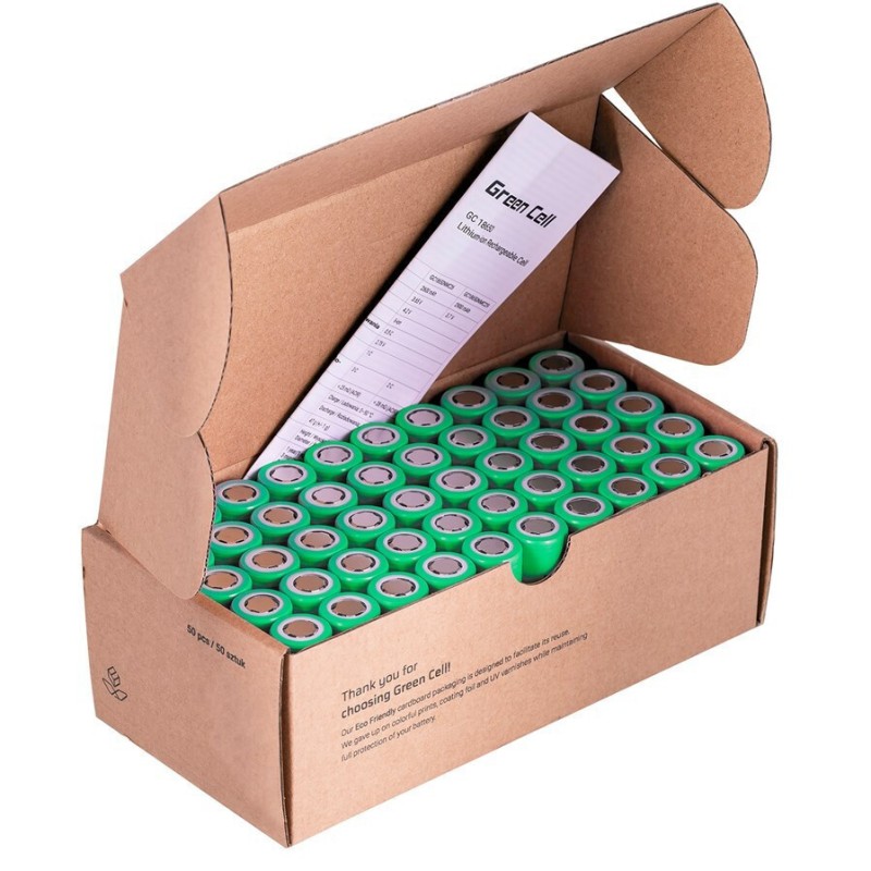Green Cell 50gc18650nmc29 Household Battery Rechargeable 18650 Lithium-ion Li-ion Battery