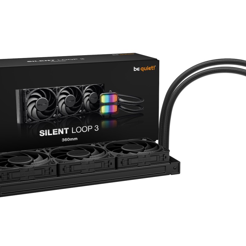 Be Quiet SILENT LOOP 3 Υδρόψυξη Επεξεργαστή Τριπλού Ανεμιστήρα 120mm για Socket AM4/AM5/1700/1200/115x με ARGB Φωτισμό