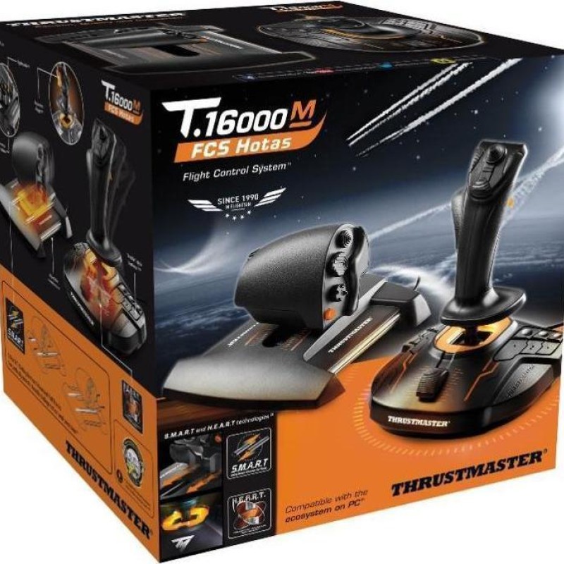 Thrustmaster T16000m FCS Hotas Joystick Ενσύρματο Συμβατό με PC