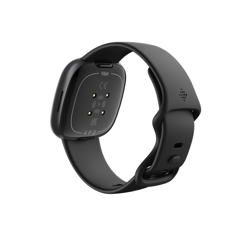 Fitbit Versa 4 Aluminium 41mm Αδιάβροχο Smartwatch με Παλμογράφο (Μαύρο)