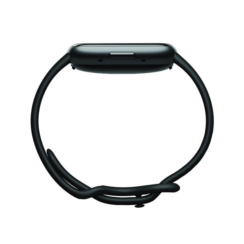 Fitbit Versa 4 Aluminium 41mm Αδιάβροχο Smartwatch με Παλμογράφο (Μαύρο)
