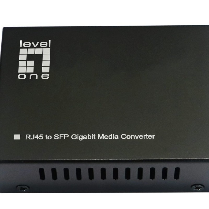Converter Levelone Gvt-2016 10 100 1000t>rj45 To Sfp 90w Sw