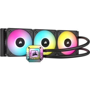 Corsair ICUE H150i Elite Capellix ΧΤ 360 Υδρόψυξη Επεξεργαστή Τριπλού Ανεμιστήρα 120mm για Socket AM4/AM5/1700/1200/115x με RGB Φωτισμό