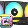 Corsair ICUE H150i Elite Capellix ΧΤ 360 Υδρόψυξη Επεξεργαστή Τριπλού Ανεμιστήρα 120mm για Socket AM4/AM5/1700/1200/115x με RGB Φωτισμό