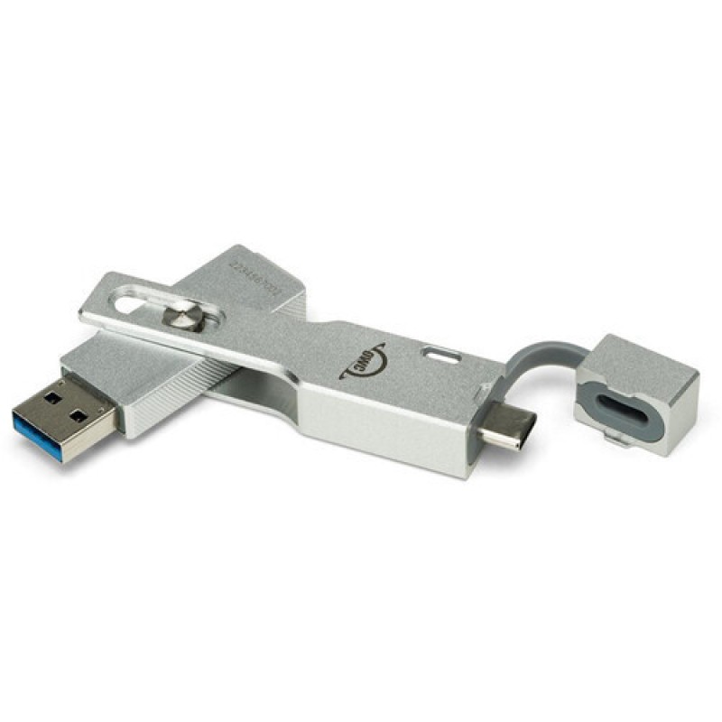 OWC Envoy Pro Mini 1.0TB USB 3.2 SSD Stick με σύνδεση USB-A & USB-C Ασημί