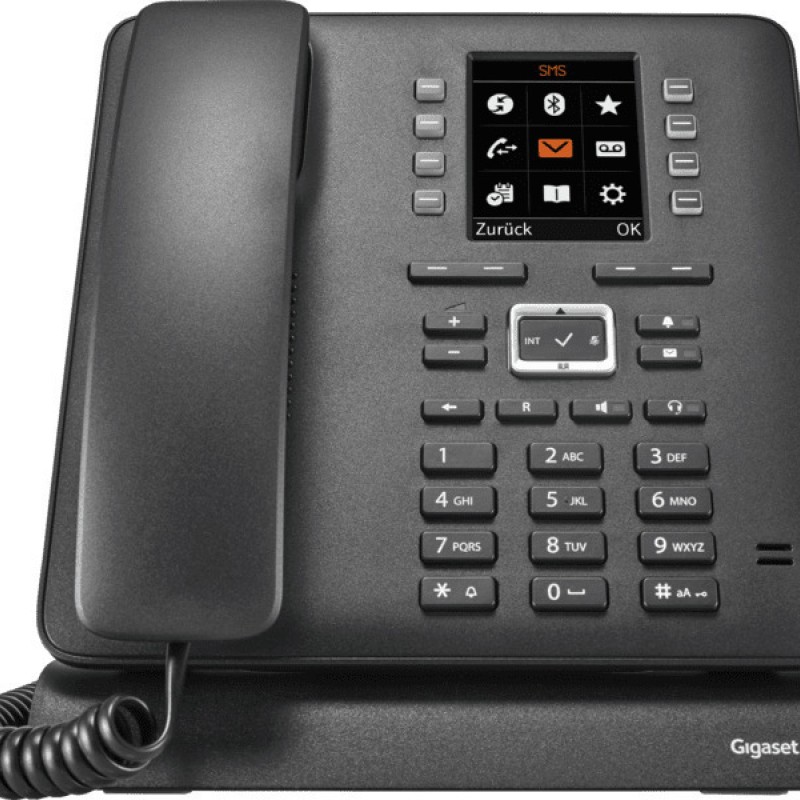 Gigaset T480HX Ενσύρματο Τηλέφωνο IP Μαύρο