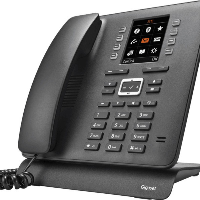 Gigaset T480HX Ενσύρματο Τηλέφωνο IP Μαύρο
