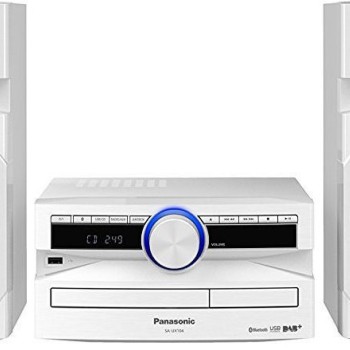 Panasonic Ηχοσύστημα 2.0 SC-UX104 SC-UX104EG-W 300W με CD / Digital Media Player και Bluetooth Λευκό