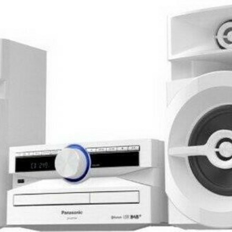 Panasonic Ηχοσύστημα 2.0 SC-UX104 SC-UX104EG-W 300W με CD / Digital Media Player και Bluetooth Λευκό