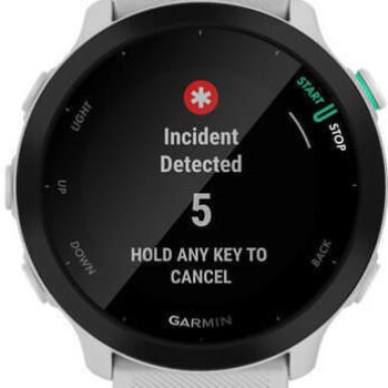 Garmin Forerunner 55 42mm Αδιάβροχο Smartwatch με Παλμογράφο (White)