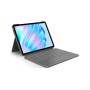 Logitech Combo Touch Flip Cover με Πληκτρολόγιο στα Γερμανικά Oxford Gray (iPad Air 2024 11