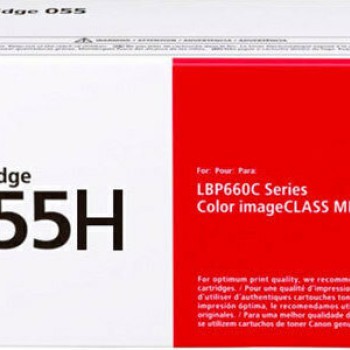 Canon 055H Γνήσιο Toner Laser Εκτυπωτή Κυανό High Capacity 5900 Σελίδων (3019C002)