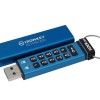 Kingston IronKey Keypad 128GB USB 3.2 Stick Μπλε