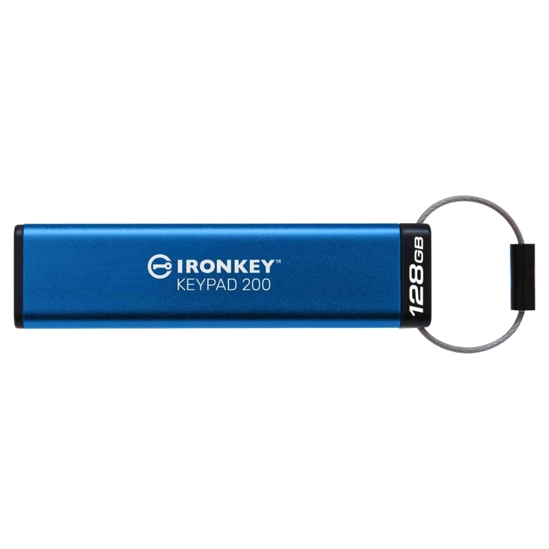 Kingston IronKey Keypad 128GB USB 3.2 Stick Μπλε