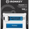 Kingston IronKey Keypad 128GB USB 3.2 Stick Μπλε