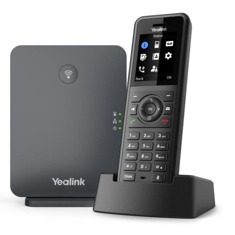 Yealink W77P Ασύρματο Τηλέφωνο IP Μαύρο