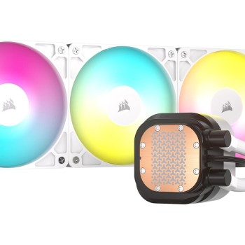 Corsair Nautilus 360 RS Υδρόψυξη Επεξεργαστή Τριπλού Ανεμιστήρα 120mm για Socket AM4/AM5/1700 με ARGB Φωτισμό Λευκή