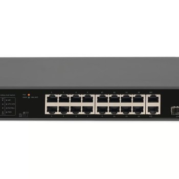 Digitus DN-95355 Unmanaged L2 PoE+ Switch με 16 Θύρες Gigabit (1Gbps) Ethernet και 1 SFP Θύρα