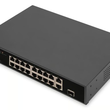 Digitus DN-95355 Unmanaged L2 PoE+ Switch με 16 Θύρες Gigabit (1Gbps) Ethernet και 1 SFP Θύρα