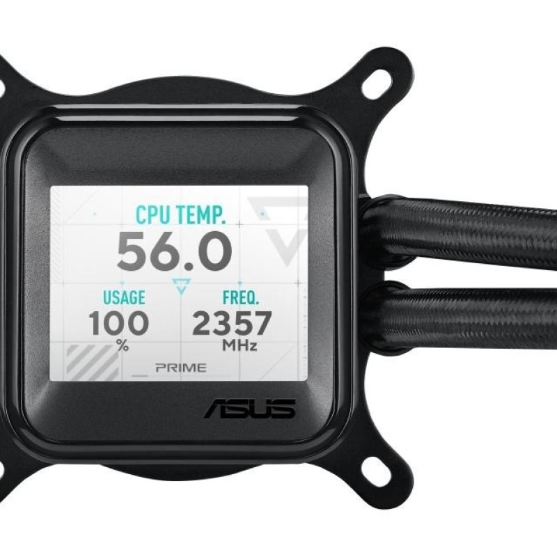 Asus Prime LC 360 ARGB LCD Υδρόψυξη Επεξεργαστή Τριπλού Ανεμιστήρα 120mm για Socket AM4/AM5/1700/1200/115x