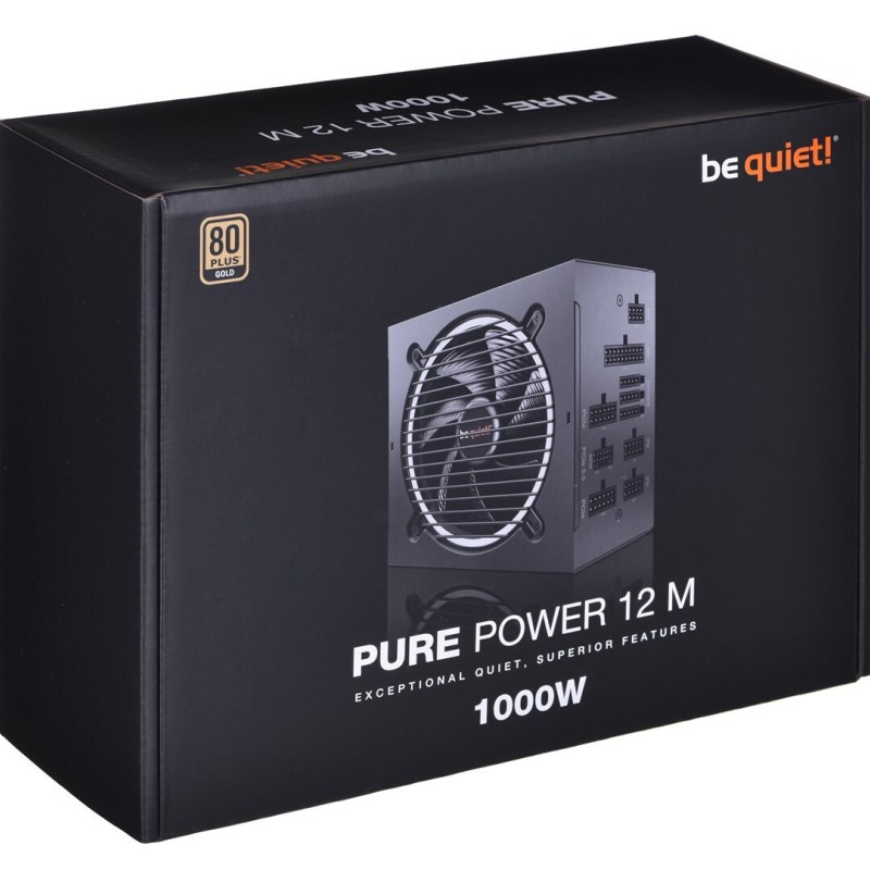 Be Quiet Pure Power 12 M 1000W Μαύρο Τροφοδοτικό Υπολογιστή Full Modular 80 Plus Gold