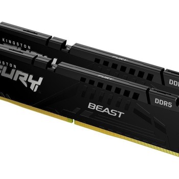 Kingston Fury Beast DDR5 64GB RAM με 2x32GB Modules και Ταχύτητα 5600 για Desktop KF556C36BBEK2-64