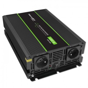 Qoltec Inverter Αυτοκινήτου Καθαρού Ημιτόνου 4000W για 12V DC