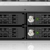 Icy Dock ToughArmor Rugged Full Metal 4 Bay 2.5 Inch SATA/SAS HDD And SDD Backplane Cage with locking Trays for External 5.25 Inch Bay Μαύρο (MB994SK-1B)