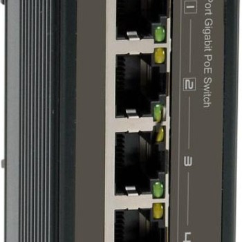 Level One IGP-0501 Unmanaged L2 PoE++ Switch με 4 Θύρες Gigabit (1Gbps) Ethernet και 1 SFP Θύρα