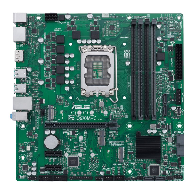 Asus Pro Q670M-C-CSM Motherboard Micro ATX με Intel 1700 Socket